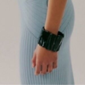 Free People Glossy Black Bracelet